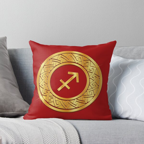 Item preview, Gold Sagittarius Fire Zodiac Medallion (Red) designed and sold by Art-PraveenRai.