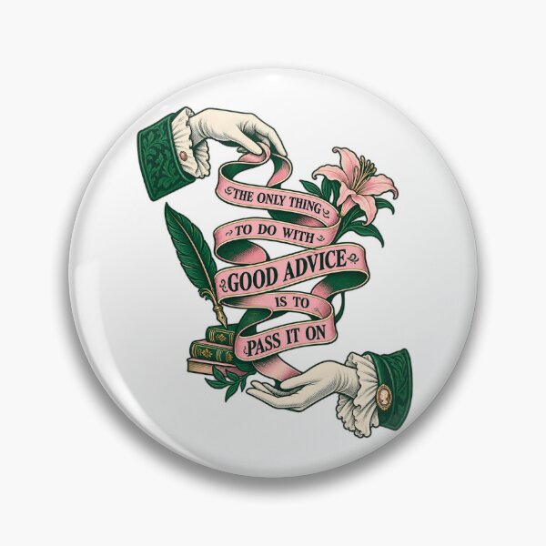 Item preview, Cita de Oscar Wilde sobre la importancia de dar buenos consejos designed and sold by Fenay Designs.
