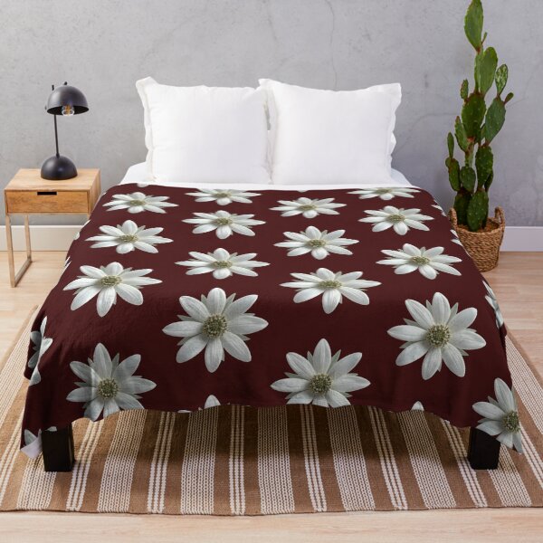 Item preview, Minimalist Burgundy Deep Wine Daisy Flower Floral Pattern designed and sold by ​Jyoti Digital Artist.