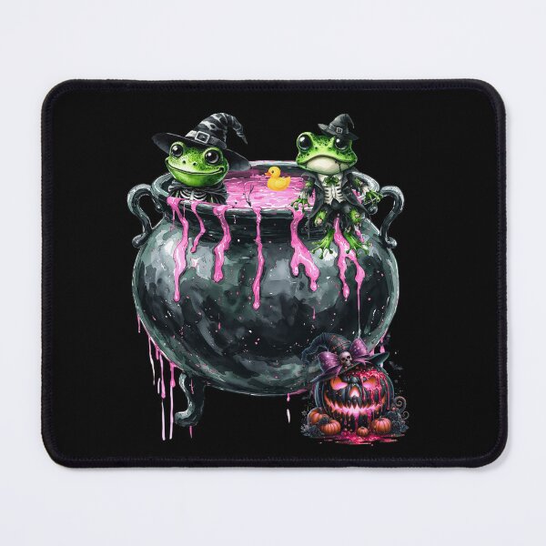 Item preview, Frogs Bathing in a Cauldron on Halloween Night designed and sold by Szpaku desart .