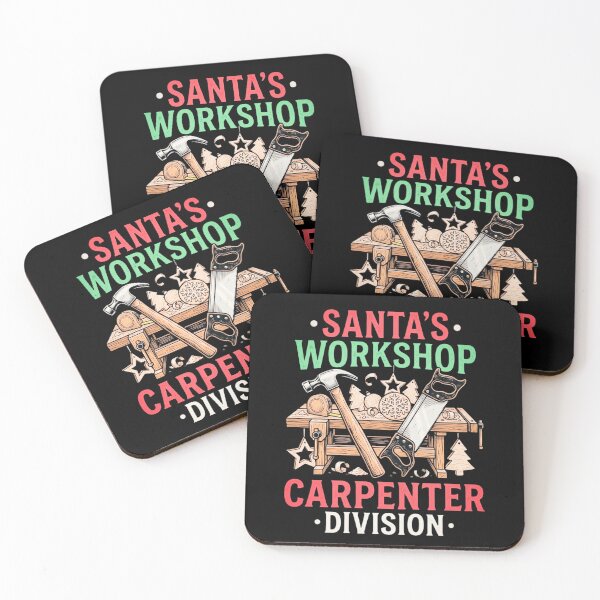 Item preview, Santas Workshop Carpenter Division Christmas Woodworking Tools Holiday Design designed and sold by 519xdesign.