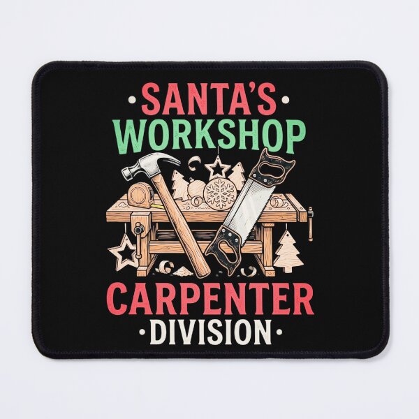 Item preview, Santas Workshop Carpenter Division Christmas Woodworking Tools Holiday Design designed and sold by 519xdesign.