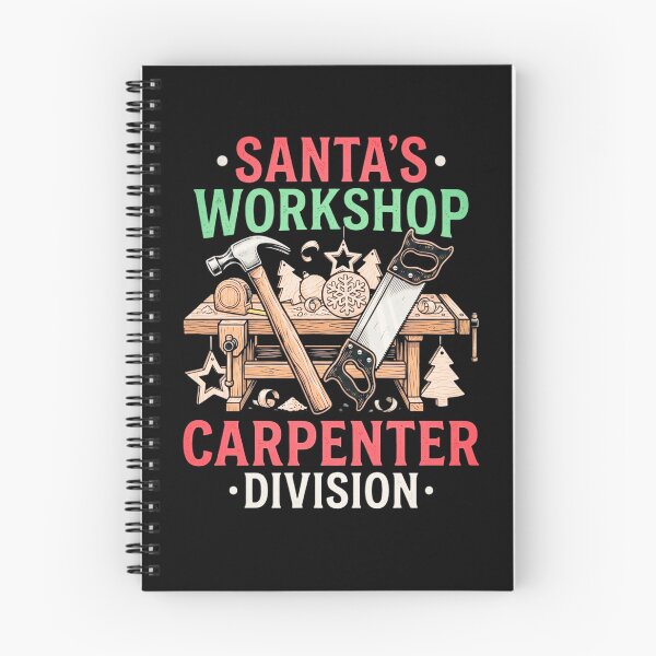 Item preview, Santas Workshop Carpenter Division Christmas Woodworking Tools Holiday Design designed and sold by 519xdesign.