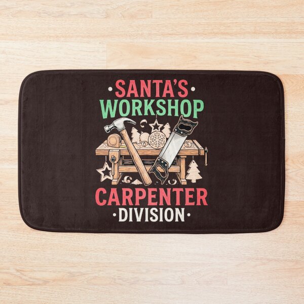 Item preview, Santas Workshop Carpenter Division Christmas Woodworking Tools Holiday Design designed and sold by 519xdesign.
