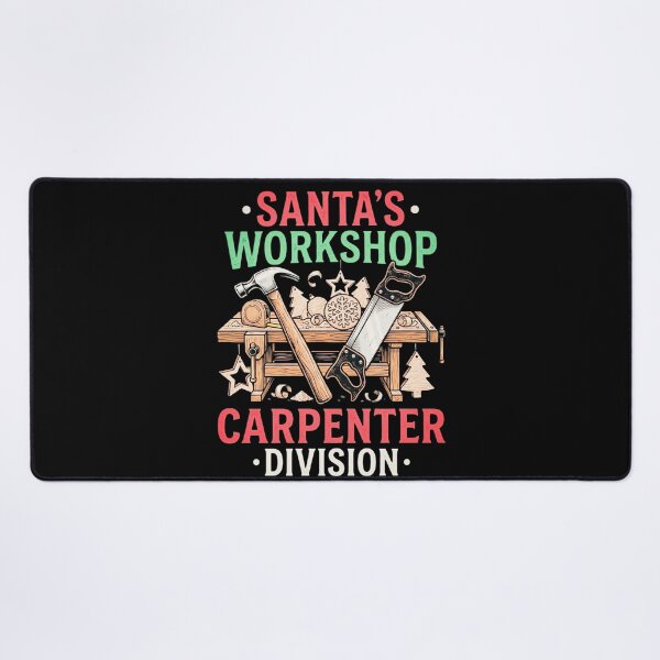 Item preview, Santas Workshop Carpenter Division Christmas Woodworking Tools Holiday Design designed and sold by 519xdesign.