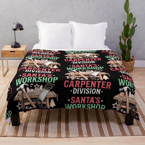 Item preview, Santas Workshop Carpenter Division Christmas Woodworking Tools Holiday Design designed and sold by 519xdesign.