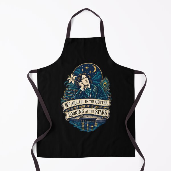 Item preview, Oscar Wilde Looking at the Stars Midnight Quote designed and sold by Fenay Designs.