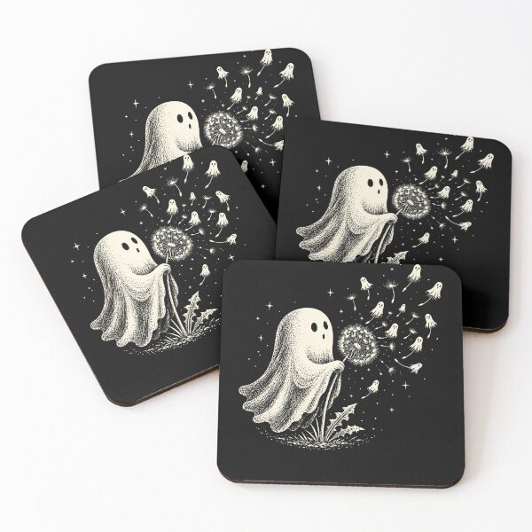 Item preview, Cute Ghost Blowing Dandelion Wish Funny Halloween Spooky designed and sold by Alzasshop.