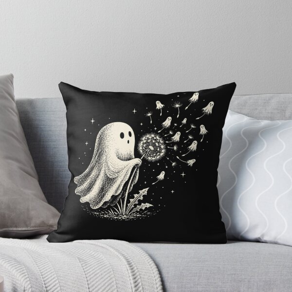 Item preview, Cute Ghost Blowing Dandelion Wish Funny Halloween Spooky designed and sold by Alzasshop.