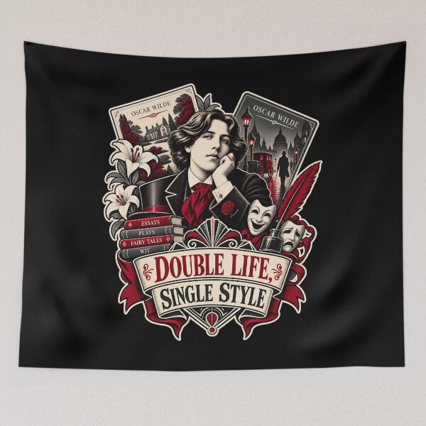 Item preview, Oscar Wilde Double Life Single Style Travel Portrait designed and sold by Fenay Designs.