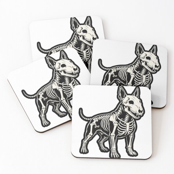 Item preview, Bull Terrier Skeleton Halloween Dog designed and sold by LunaAdventurer.