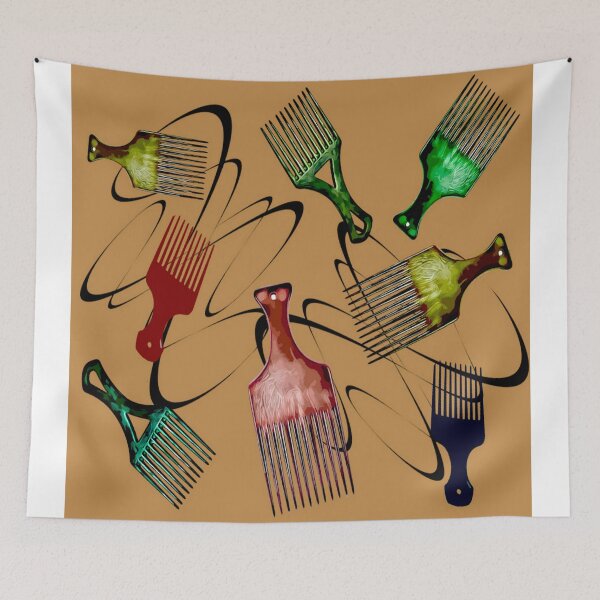 Item preview, Afro Comb-Brown designed and sold by Yamy Morrell Art and Design.