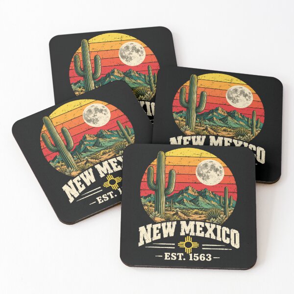 Item preview, new mexico desert sunset with cacti and moon designed and sold by ROUX-ART.
