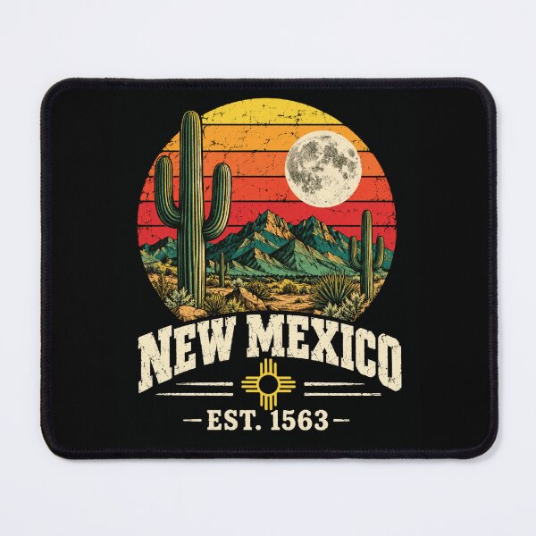 Item preview, new mexico desert sunset with cacti and moon designed and sold by ROUX-ART.