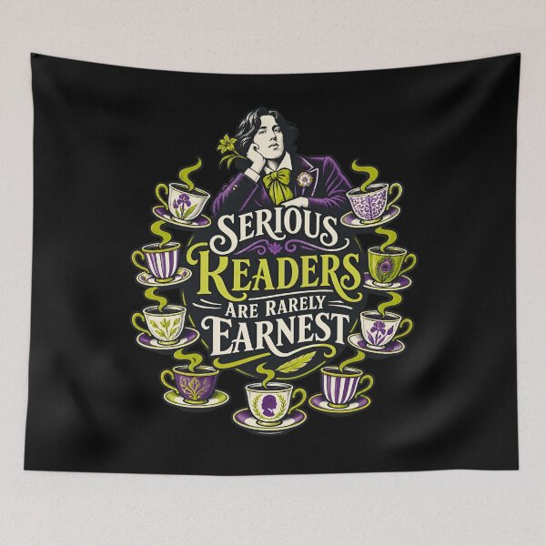 Item preview, Oscar Wilde Serious Readers Are Rarely Earnest Tea designed and sold by Fenay Designs.