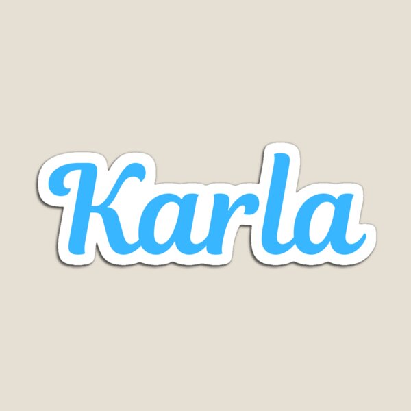 Item preview, Karla Name, Blue designed and sold by RedParker.
