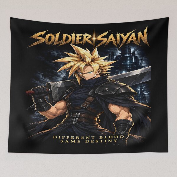 Item preview, Soldier Saiyan-Same Destiny illustration designed and sold by TTdesigns123.