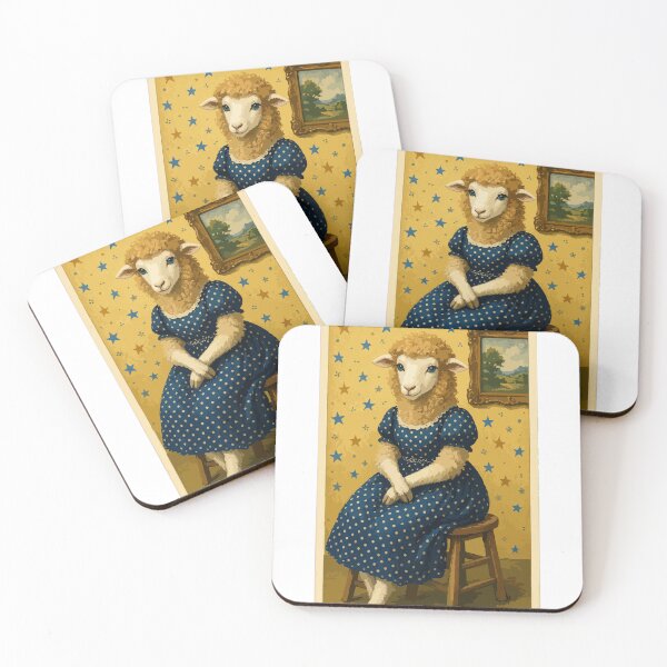 Item preview, Vintage Sheep Lady designed and sold by Hallkopart.
