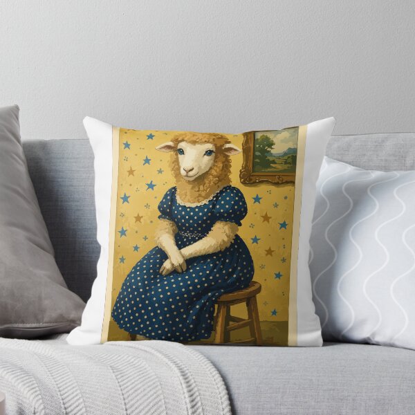 Item preview, Vintage Sheep Lady designed and sold by Hallkopart.
