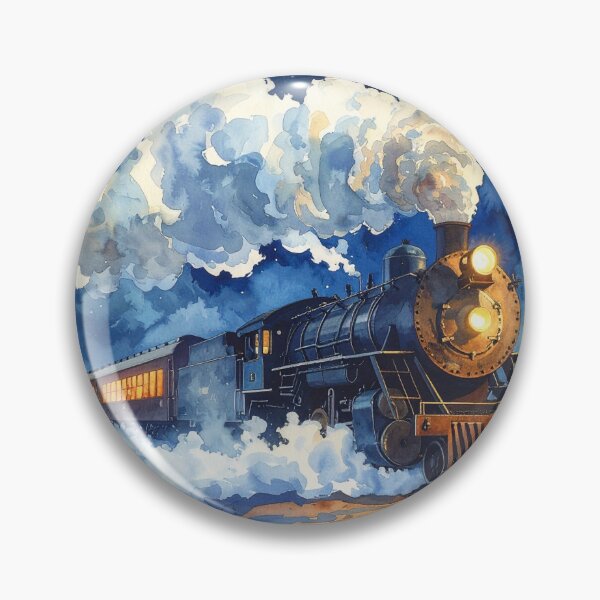 Item preview, Steam locomotive with thick smoke at night designed and sold by LiskoDesign.