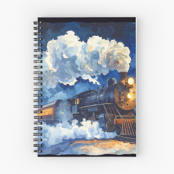 Item preview, Steam locomotive with thick smoke at night designed and sold by LiskoDesign.