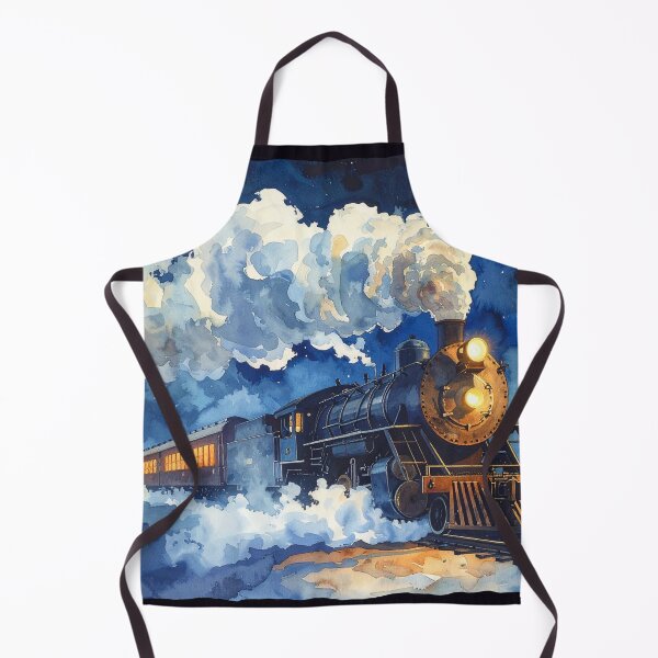Item preview, Steam locomotive with thick smoke at night designed and sold by LiskoDesign.