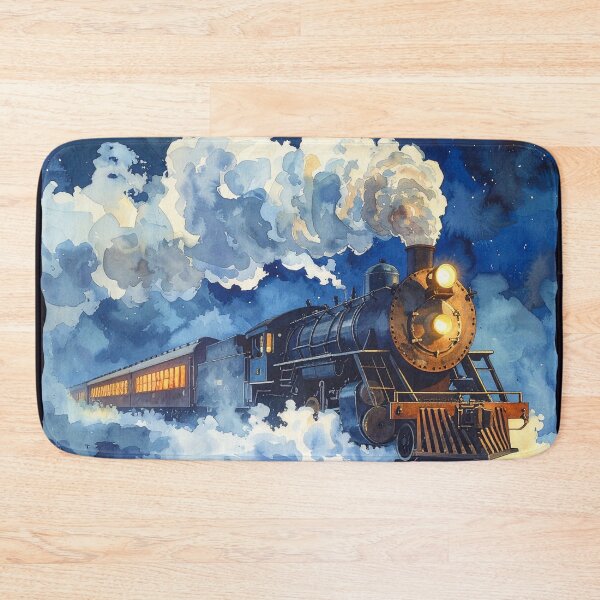 Item preview, Steam locomotive with thick smoke at night designed and sold by LiskoDesign.