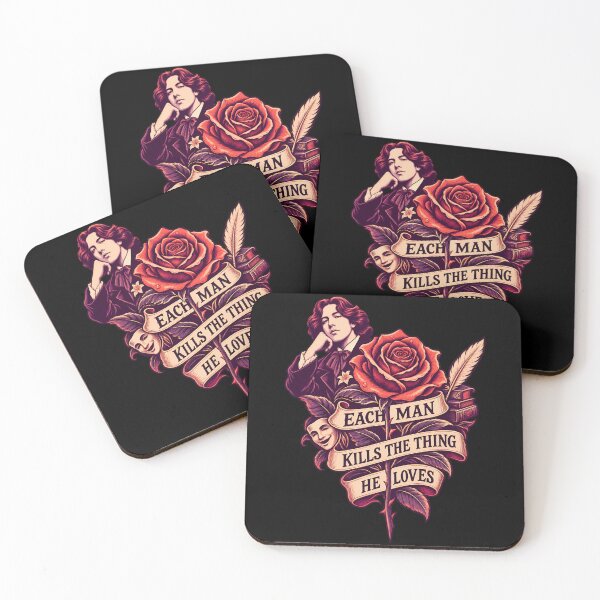 Item preview, Oscar Wilde Each Man Kills the Thing He Loves Rose designed and sold by Fenay Designs.