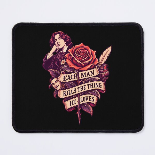 Item preview, Oscar Wilde Each Man Kills the Thing He Loves Rose designed and sold by Fenay Designs.