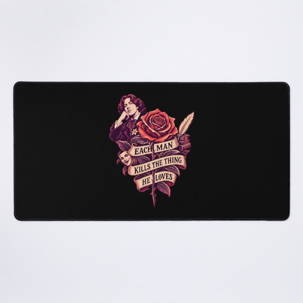 Item preview, Oscar Wilde Each Man Kills the Thing He Loves Rose designed and sold by Fenay Designs.