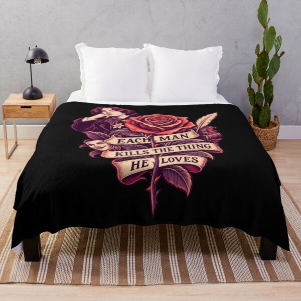 Item preview, Oscar Wilde Each Man Kills the Thing He Loves Rose designed and sold by Fenay Designs.