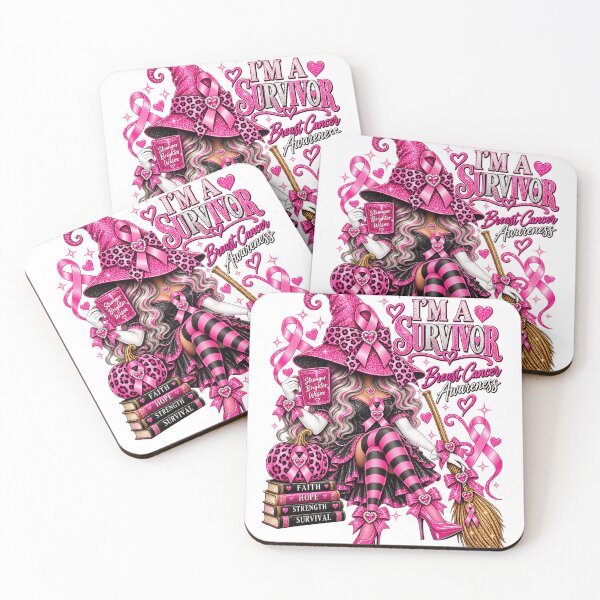 Item preview, Pink Witch Breast Cancer Survivor Magic designed and sold by KireVeronica.