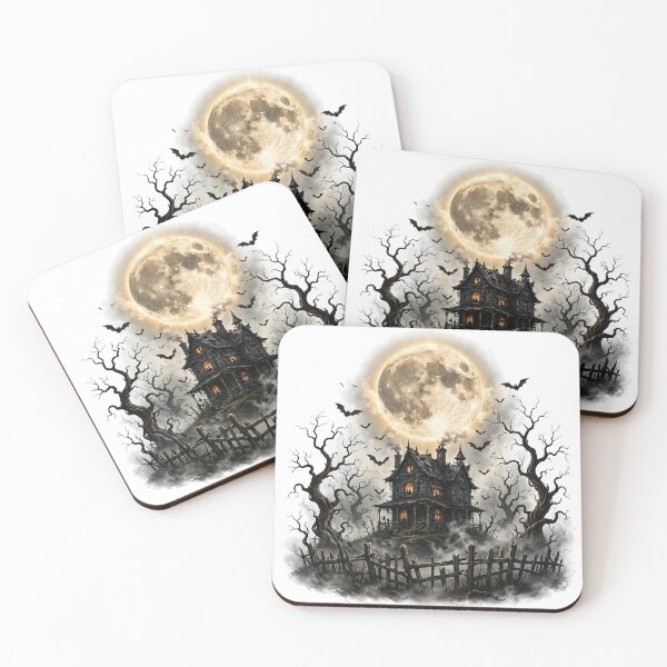 Item preview, Full Moon Haunted House Spooky Night designed and sold by LunaAdventurer.