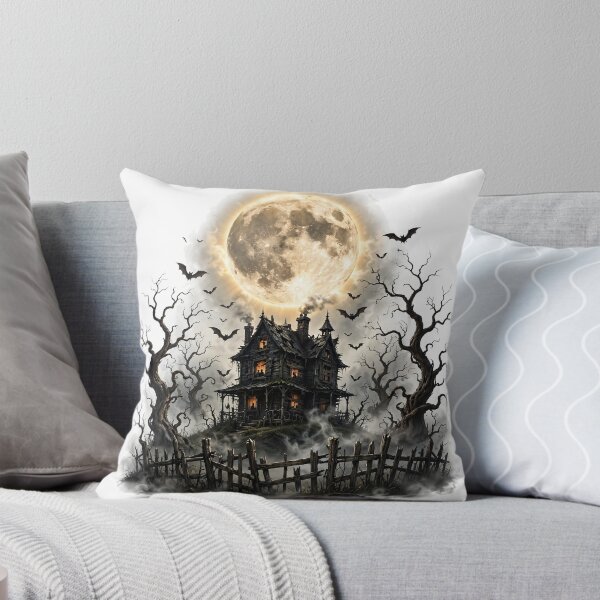 Item preview, Full Moon Haunted House Spooky Night designed and sold by LunaAdventurer.