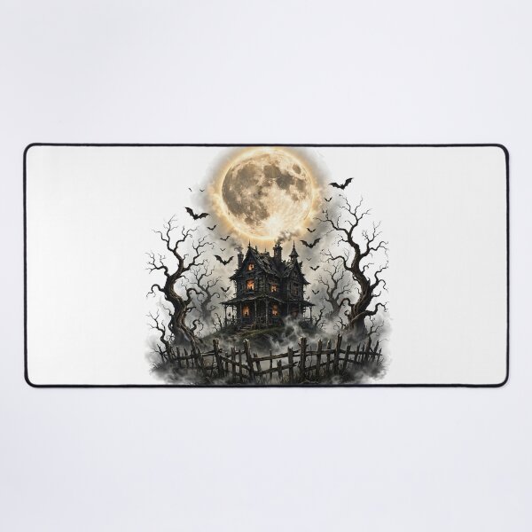 Item preview, Full Moon Haunted House Spooky Night designed and sold by LunaAdventurer.