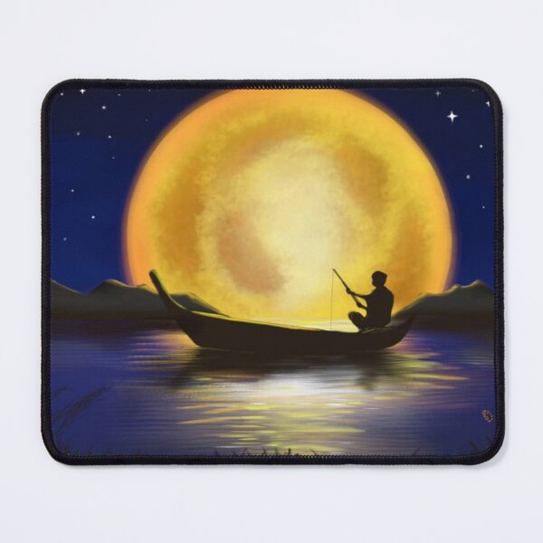Item preview, moon and boat designed and sold by rrr-digitalarts.