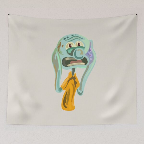 Item preview, Squidward Scream Painting designed and sold by jaxmorton963.