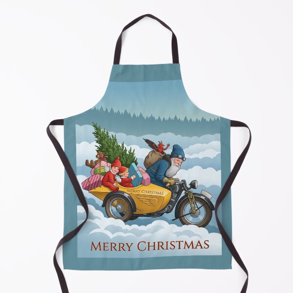 Item preview, Santa's Vintage Motorcycle Express Delivery designed and sold by ArtworkNorth.