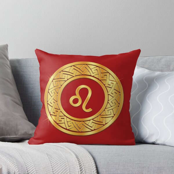 Item preview, Gold Leo Fire Zodiac Medallion (Red) designed and sold by Art-PraveenRai.