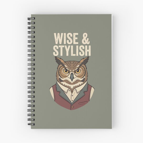 Item preview, Dapper Gentleman Owl Glasses Vest Wise And Stylish designed and sold by Amir Faysal.