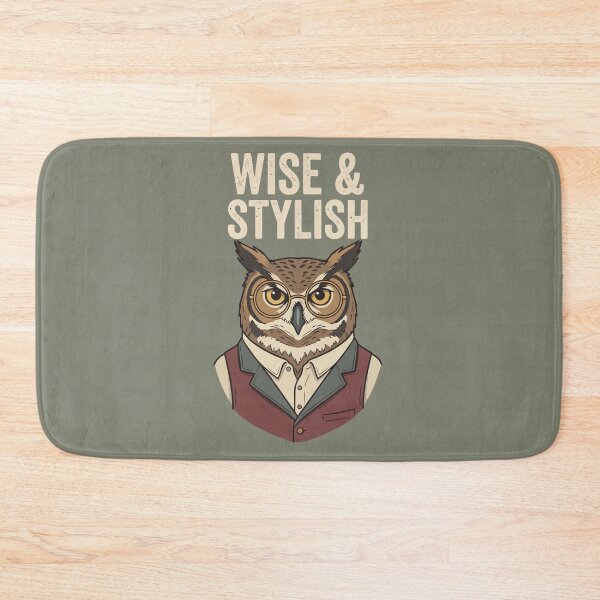 Item preview, Dapper Gentleman Owl Glasses Vest Wise And Stylish designed and sold by Amir Faysal.