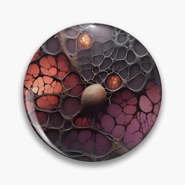 Item preview, ark grey n orange organic.jpg displays an abstract, organic surface that resembles a spongy or cellular structure. designed and sold by Random Precision Software.