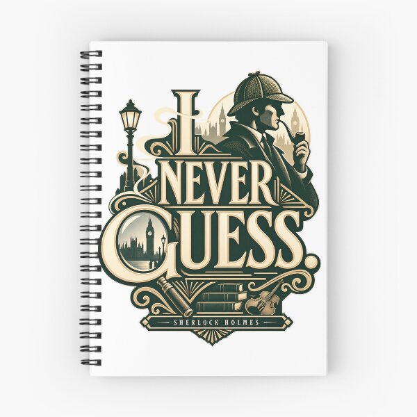 Item preview, Sherlock Holmes: I Never Guess – London Emblem designed and sold by Fenay Designs.