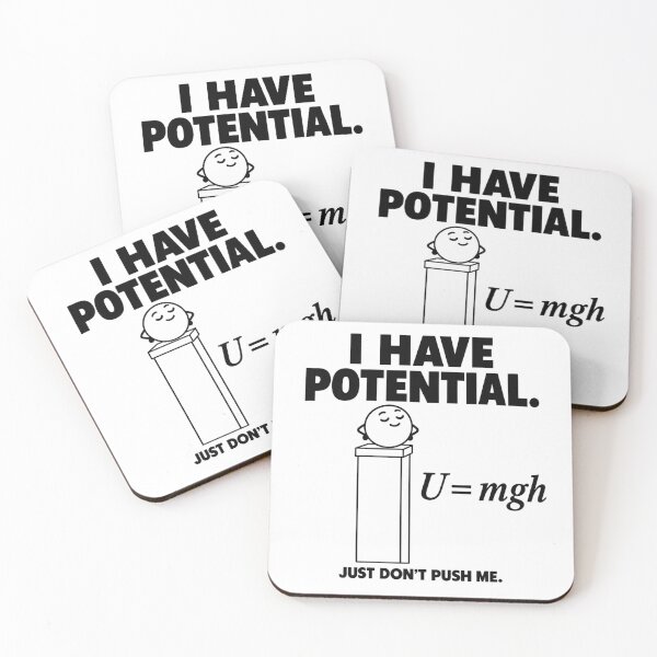 Item preview, I Have Potential — Just Don’t Push Me designed and sold by MotionBanana Art.
