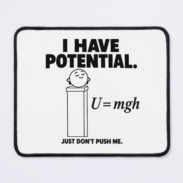 Item preview, I Have Potential — Just Don’t Push Me designed and sold by MotionBanana Art.