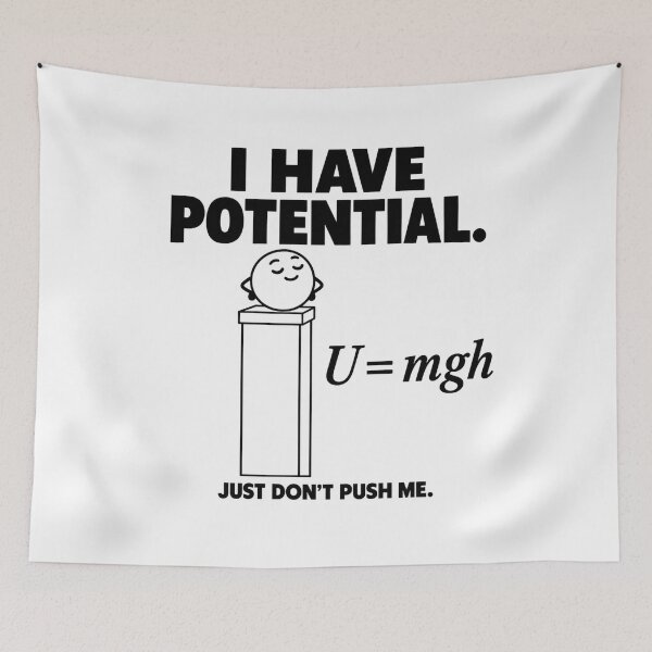 Item preview, I Have Potential — Just Don’t Push Me designed and sold by MotionBanana Art.