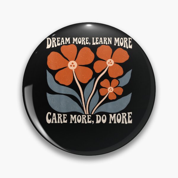 Item preview, Retro Floral Dream Learn Care Do More designed and sold by Alzasshop.