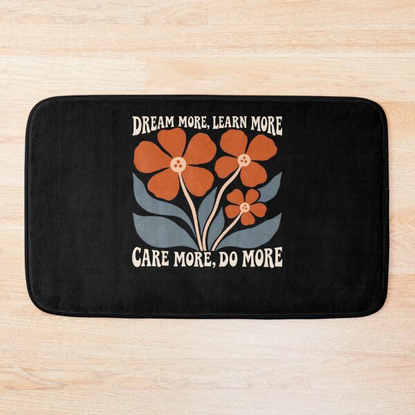 Item preview, Retro Floral Dream Learn Care Do More designed and sold by Alzasshop.