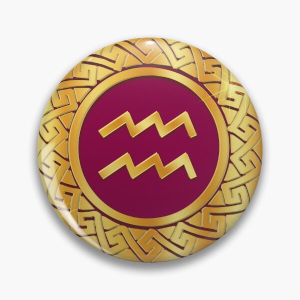 Artikelvorschau, Goldene Wassermann-Sternzeichen-Medaille (Beere) entworfen und verkauft von Art-PraveenRai.
