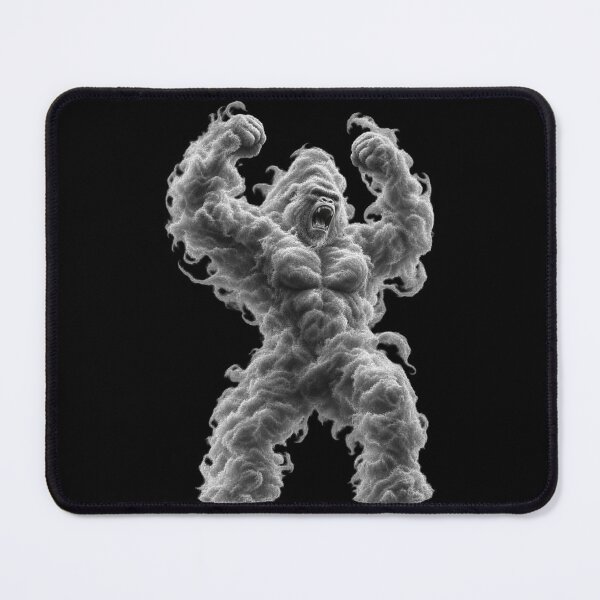 Item preview, Angry Cloud Gorilla – Mighty and Mystical Silverback | Plushiworld Artistic Cloud designed and sold by PLUSHIWORLDtm.